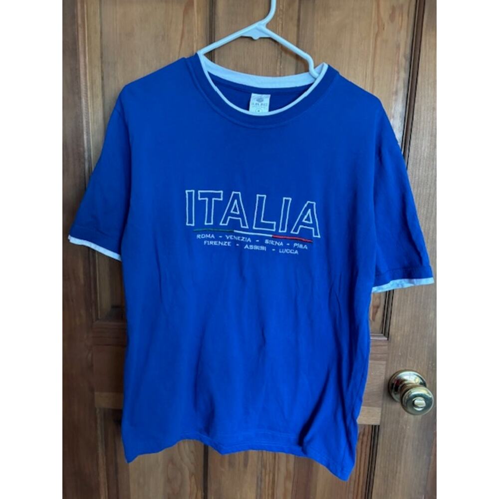 Italia Made In Italy Short Sleeve T-Shirt Size Medium - 100% Cotton